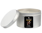 Coffee Scented Candle in Silver Tin